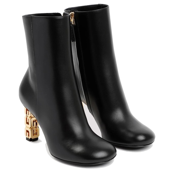 Givenchy G Cube Ankle Boots Black Leather - Picture 2 of 5
